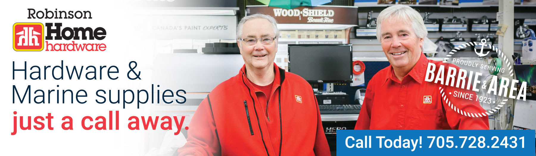 Robinson Home Hardware Home Page Header